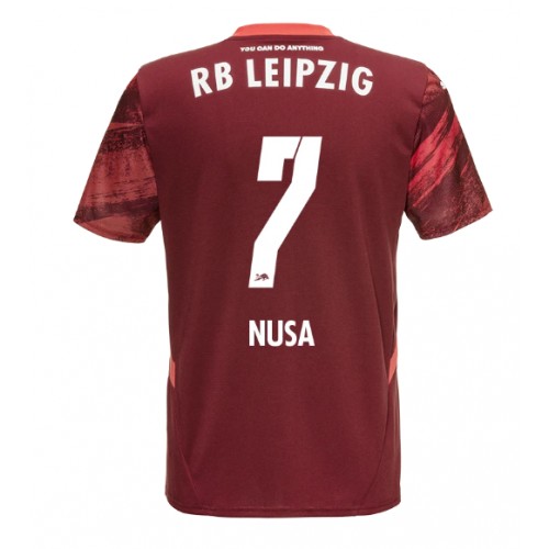 Moški Nogometni dresi RB Leipzig Antonio Nusa #7 Gostujoči 2024-25 Kratek Rokav